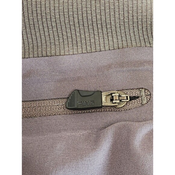Ping Performance 1/4 Zip Pullover Men's L Gray Long Sleeve Golf Stretch - Picture 7 of 8